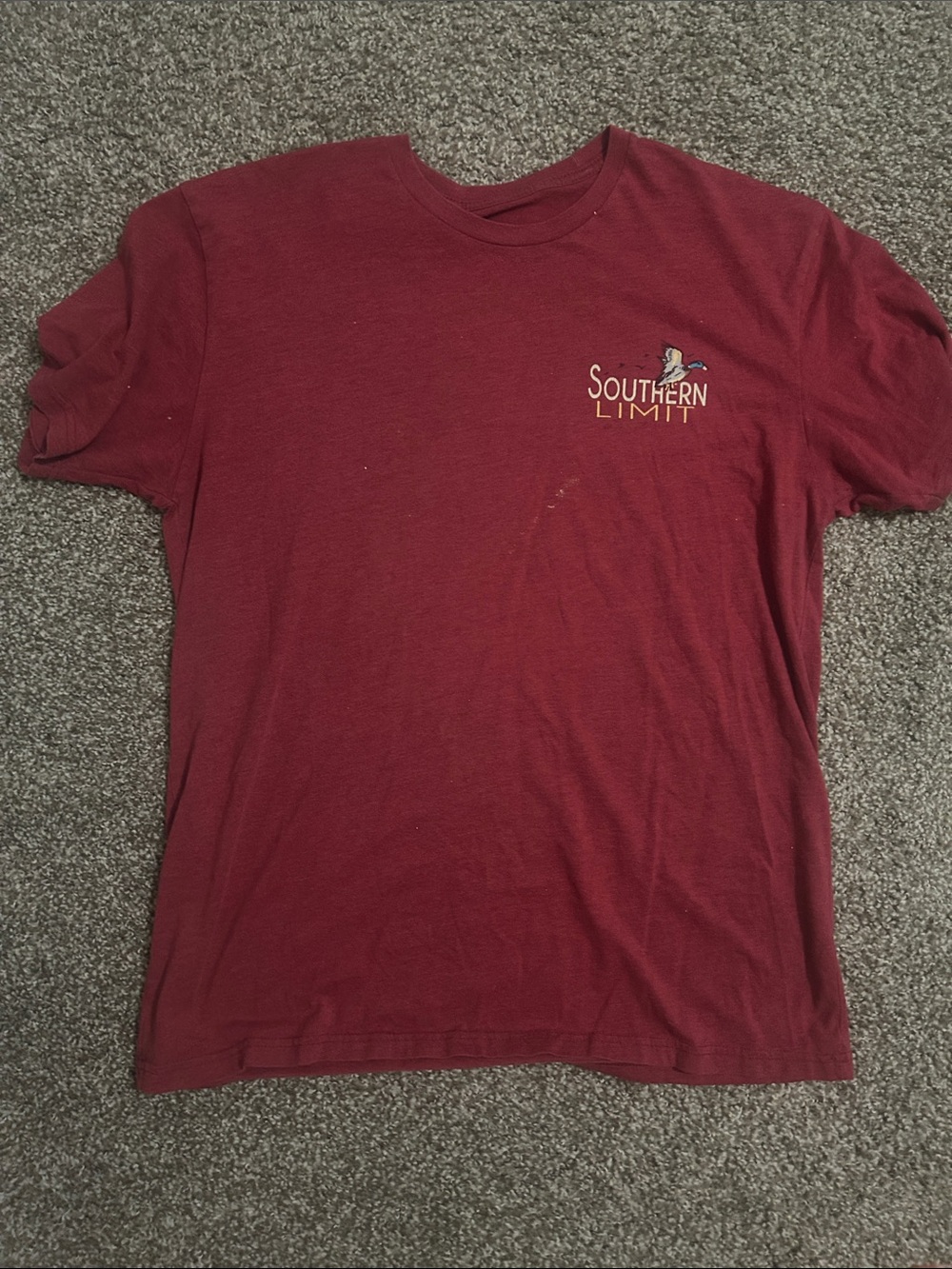 Simply Southern Maroon Short Sleeve Tee with Small Chest Logo
